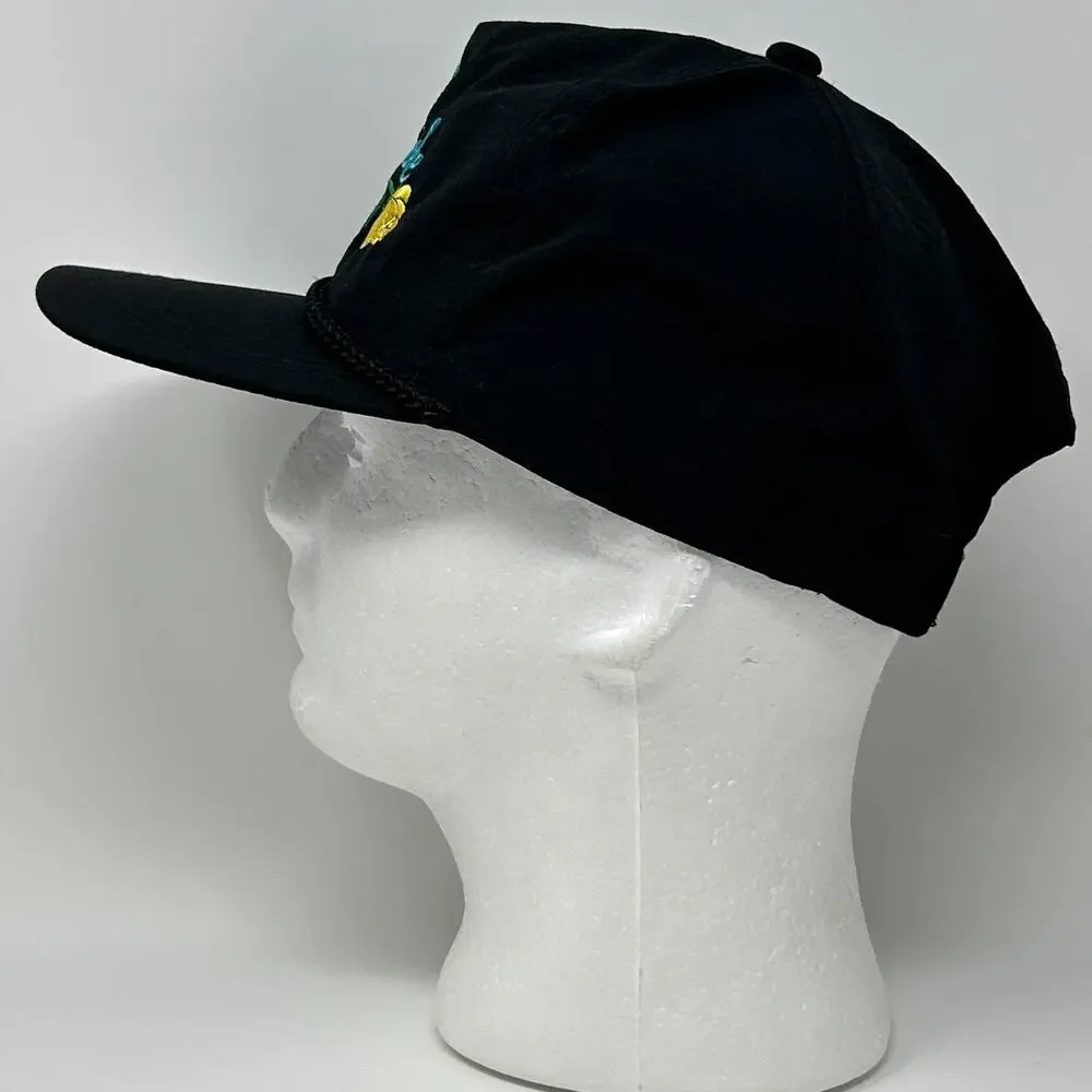 Vintage 80s Janie Fricke Hat Baseball Cap Country Western Music Snapback Black